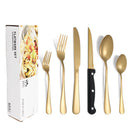 Ljojo 1010 Stainless Steel Tableware Set with Steak Knife and Dessert Spoon