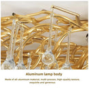 Ljojo Luxury Crystal Pendant Chandelier for Living Room Dining Bedroom