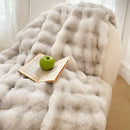 Ljojo Long Fur Rabbit Plush Blanket