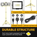 Ljojo™ LED Flood Light 300W Work Light on Adjustable Tripod Stand IP66