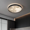 Ljojo Lunar LED Ceiling Light: Modern Circular Bedroom Lamp
