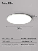 Ljojo LED Ceiling Light: Remote Control, Large Luminous Surface, Bedroom Lamp