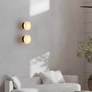 Ljojo Mini Real Marble LED Wall Lamp in Black Gold Copper for Living Room, Bedroom & Kitchen