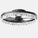 Ljojo 50CM Modern Silent LED Ceiling Fan with Remote for Living Room