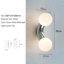Ljojo LED Wall Lamp: Nordic Minimalist Modern Bauhaus Hotel Dining Living Room Light