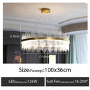 Ljojo Luxe Crystal Pendant Light for Living Room Dining Bedroom