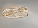 Luxury Crystal LED Ceiling Hanging Lamp High-end Living Room Villa Pendant Light Ljojo
