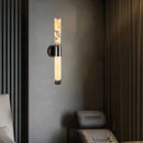 Ljojo Marble LED Wall Light Dimmable Sconce - Black Metal - Bedroom, Parlor, Kitchen