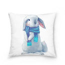 Easter Bunny Polyester Throw Pillow for Home Decor Sofa by Ljojo