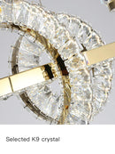 Ljojo Modern Crystal LED Chandelier - Stylish Lighting for Bars and Restaurants