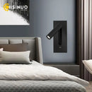 Ljojo 3W USB Wall Light, 350° Rotation, Hotel Bedroom Reading Sconce