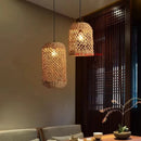 Bamboo Woven Pendant Lamp: Rattan Zen Tea House Lantern by Ljojo