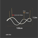 Nordic Led Long Hose Chandelier Table Dining Kitchen Lighting Ljojo