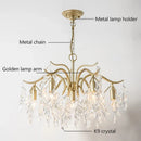 Ljojo Luxury Crystal Chandelier Pendant Lamp for Elegant Living Spaces