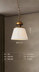 French Medieval Pendant Lights LED E27 Fabric Art Decorative Hanging Lamp for Kitchen Bedroom Study by Ljojo.