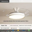 Smart Invisible Ceiling Fan Lamp Strong Wind Chandelier for Kitchen Living Room by Ljojo