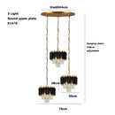 Crystal Pendant Light Modern Luxury Chandelier for Dining Room Bedroom - Ljojo