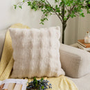 18x18in Plush Cushion Cover for Couch, Sofa & Bedroom by Ljojo