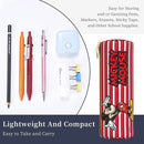 Ljojo Mickey Mouse & Minnie Leather Pencil Case: Big Capacity Office & Cosmetic Holder