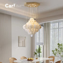Marble Pendant Light: Modern Minimalist Revolving Staircase Villa - Ljojo