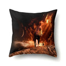 Lion Pattern Polyester Cushion Cover by Ljojo - Home decoration Pillow Cover