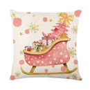 Christmas Party Pillowcase with Santa Claus & Snowman Print for Home Decoration by Ljojo.