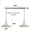 Ljojo Magnolia Glass Pendant Light - Modern LED Bedroom Dining Lamp