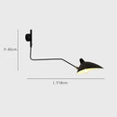 Aluminium Adjustable Long Arm LED Wall Lamps for Bedroom | Nordic Retro Spider Serge Mouille by Ljojo