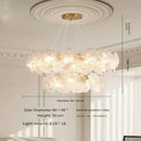 Ljojo Luxury Glass Crystal Chandelier for Living Room, Bedroom, and Study