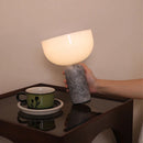 Danish Marble Mushroom Touch Bedside Lamp Designer Reading Light for Bedroom Office Luxurious