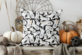 Halloween Skeleton Pattern Throw Pillow Cover by Ljojo: Sofa Bedroom Car Cushion Cover