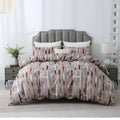 Geometric Boho Duvet Set + Pillowcase, 2/3pc Polyester Bedding, Single King Size, Ljojo Brand