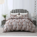 Geometric Boho Duvet Set + Pillowcase, 2/3pc Polyester Bedding, Single King Size, Ljojo Brand