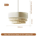 Japanese Wabi Sabi Fabric Ceiling Chandelier | Retro Living Room Bedroom Pendant Light by Ljojo