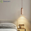 Japanese Wabi-sabi LED Stone Pendant Light for Home Decor | Square Columnar Shape Chandelier