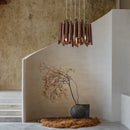 Modern Minimalist LED Hanging Chandelier Wabi-sabi Wooden Pendant Light by Ljojo