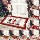 Christmas Dwarf Print Floor Mat for Living Room and Balcony Decoration by Ljojo