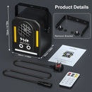 Ljojo™ LED RGB Running Horse Strobe Lights with Remote Control for Party DJ & Disco