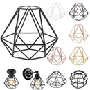 Ljojo Metal Wire Cage Pendant Light Cover Industrial Style for Ceiling Hanging Lamp