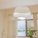 Nordic Creamy Style Fabric Pendant Lamps for Bedroom Decor by Ljojo