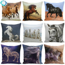 Animal Horse Printed Cushion Cover by Ljojo - Sofa Decor Pillowcase