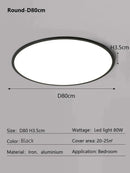 Ljojo LED Ceiling Light: Remote Control, Large Luminous Surface, Bedroom Lamp