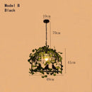 Ljojo Plant Chandelier: Elegant Walnut Tavern Decor for Music Restaurants & Hot Pot Restaurants