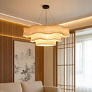 Ljojo Medieval Style Retro Linen Fabric E27 Pendant Lights For Living Room Décor