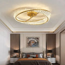 Ljojo Luxury Crystal LED Chandelier Modern Bedroom Ceiling Light Fixture
