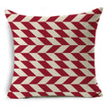 Geometric Linen Seat Cover 45x45cm for Home Decor - Ljojo
