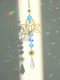 Ljojo™ Crystal Lotus Sun Catcher Chakra Rainbow Prism Home Decor