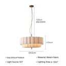 Ljojo Fabric Led Chandelier Modern Hanging Lamp for Living Bedroom - Wabi Sabi Decor