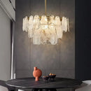 Nordic Luxury Glass Crystal Chandelier Fixture for Living & Dining Room by Ljojo