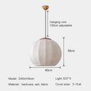 Ljojo Medieval Round Ball Pattern Pendant Light for Dining Room and Bedroom Decor